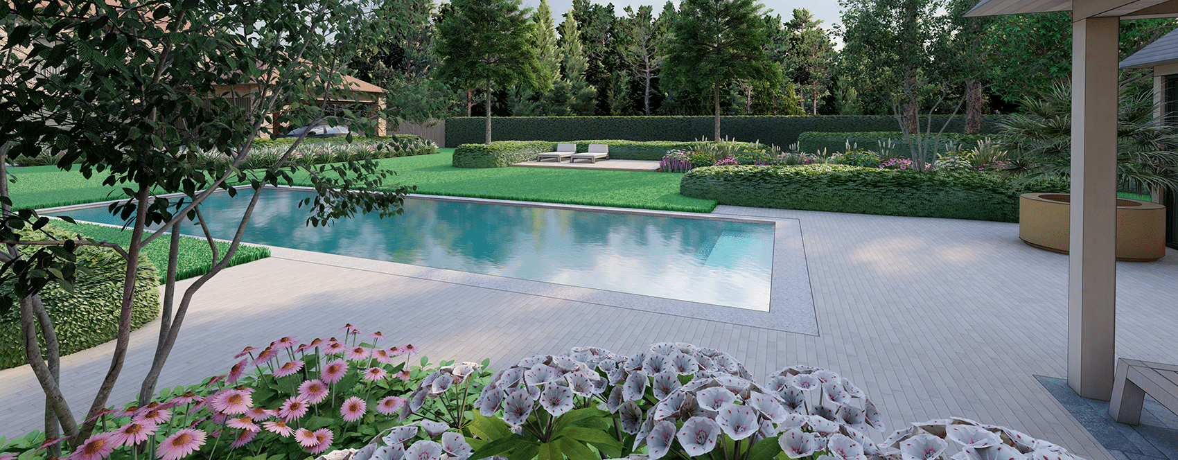 Landelijke tuin ontwerp