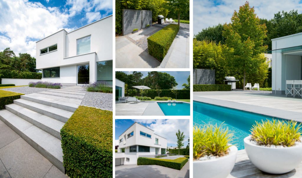 Strak modern tuinontwerp