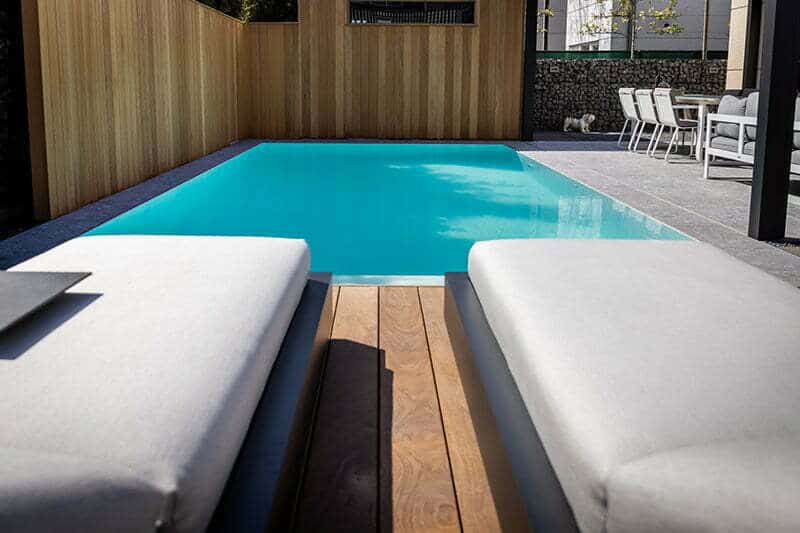 Zwemparels overloop zwembad