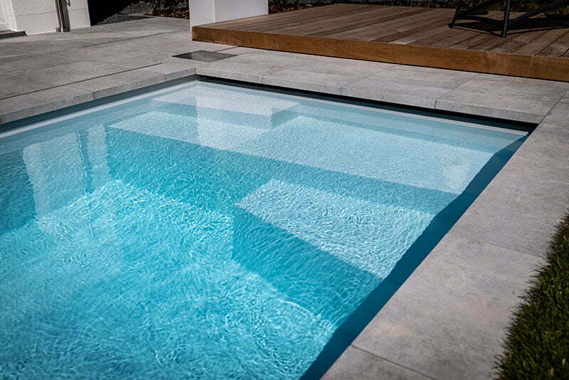 Klein formaat inbouw zwembad