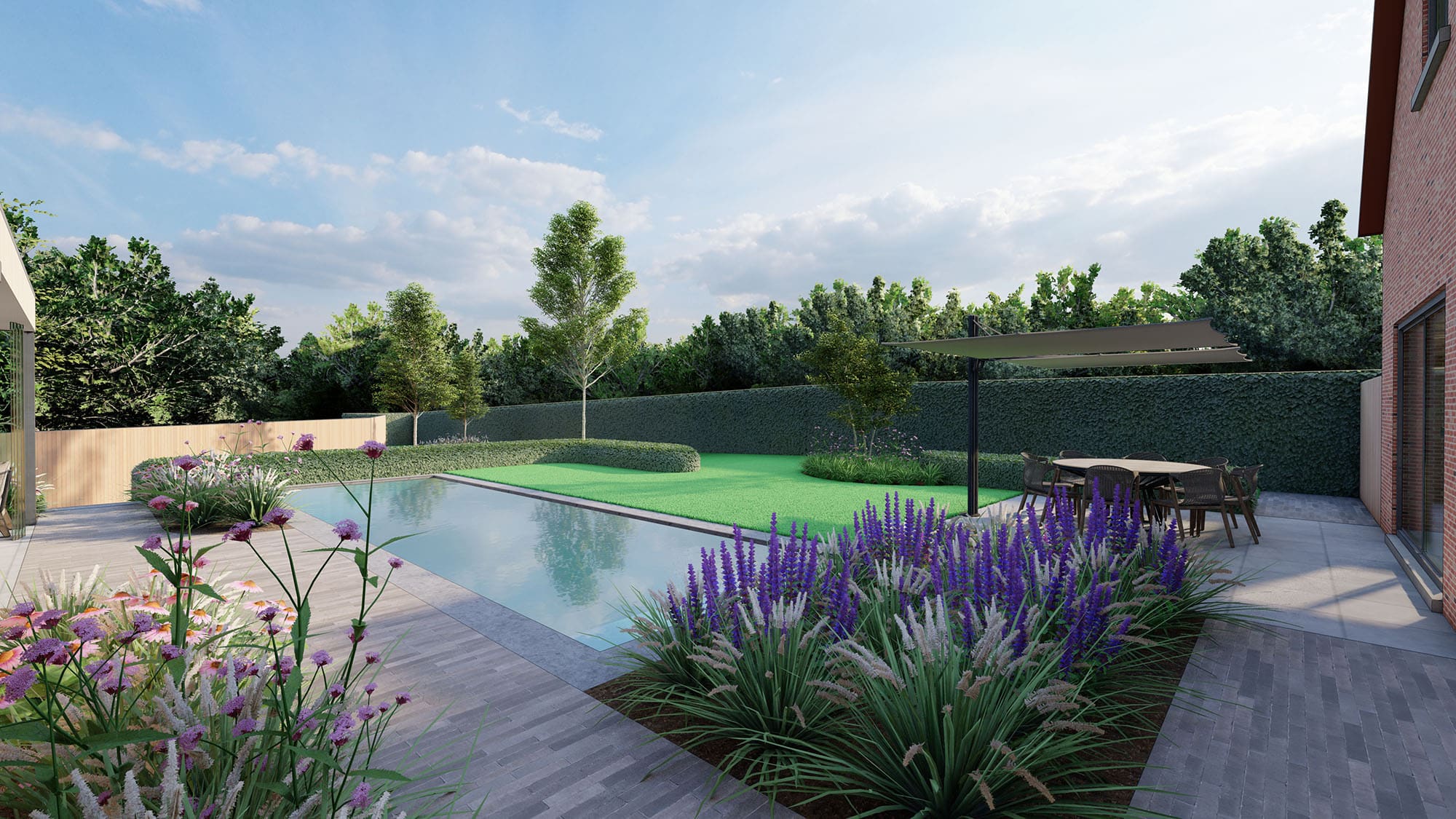 Spiegelvijver landelijk